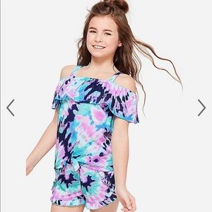 NWT - Girls Justice Tie Dye PJs